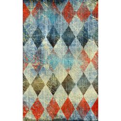 Click Props Background Vinyl with Print Denim Harlequin 1.52x2.44m studijska foto pozadina s grafikom