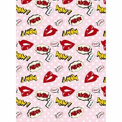 Click Props Background Vinyl with Print Lips Pink 2.13x2.9m studijska foto pozadina s grafikom