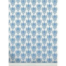 Click Props Background Vinyl with Print Damask W Blue 2.13x2.9m studijska foto pozadina s grafikom