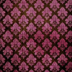 Click Props Background Vinyl with Print Damask Dark Pink 2.13x2.9m studijska foto pozadina s grafikom