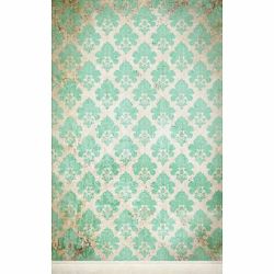 Click Props Background Vinyl with Print Damask Distressed Greem 2.13x2.9m studijska foto pozadina s grafikom