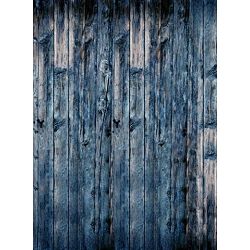 Click Props Background Vinyl with Print Wood Verticle Blue 2.13x2.9m studijska foto pozadina s grafikom