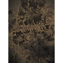 Click Props Background Vinyl with Print Flowerbomb Gold 2.13x2.9m studijska foto pozadina s grafikom