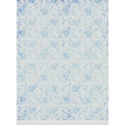 Click Props Background Vinyl with Print Faded Roses Blue 2.13x2.9m studijska foto pozadina s grafikom