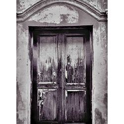Click Props Background Vinyl with Print Wooden Door Grey 2.13x2.9m studijska foto pozadina s grafikom