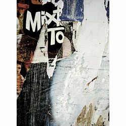 Click Props Background Vinyl with Print Newspaper Wall Gold 2.13x2.9m studijska foto pozadina s grafikom