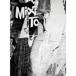 Click Props Background Vinyl with Print Newspaper Wall Black 2.13x2.9m studijska foto pozadina s grafikom
