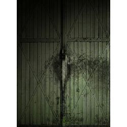 Click Props Background Vinyl with Print Green Gate 2.13x2.9m studijska foto pozadina s grafikom