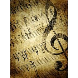 Click Props Background Vinyl with Print Vintage music 2.13x2.9m studijska foto pozadina s grafikom