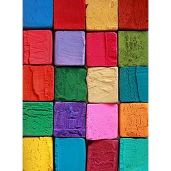 Click Props Background Vinyl with Print Coloured Blocks 2.13x2.9m studijska foto pozadina s grafikom