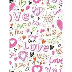 Click Props Background Vinyl with Print Love & Kisses 2.13x2.9m studijska foto pozadina s grafikom