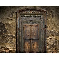 Click Props Vinyl with Print Ancient Door 3x2.44m studijska foto pozadina s grafikom