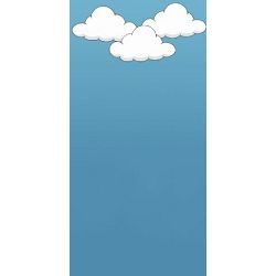 Click Props Vinyl with Print Cartoon Clouds 1.52x3m studijska foto pozadina s grafikom
