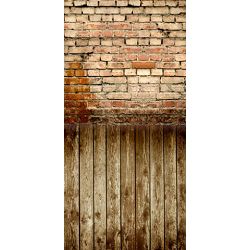 Click Props Vinyl with Print Old Rural Brick 1.52x3m studijska foto pozadina s grafikom