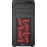 Corsair Graphite Series 230T Black with Red LED, Solid Side Panel