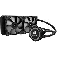 Corsair Hydro Series H105, Intel™ LGA 1150, 1155, 1156, 1366, and 2011 + AMD sockets AM2, AM3 and FM1, dual 120mm fan + 120x275mm radiator