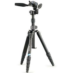 Cullmann Mundo 522T OT35 Black 135.5cm 5kg Aluminium tripod tronožac aluminijski stativ + 3-Way Head glava (55454)