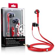 Earphones CANYON CNL-TSEP01 ( 20Hz-20kHz, 1.2m, mic ) Tattoo, Black, Ret.