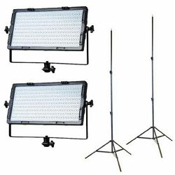 Falcon Eyes LED KIT 2x LPW-820TD Dimmable Bi-Color Wi-Fi lamp + 2x Light Stand W806 114-260cm