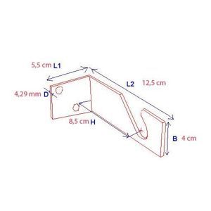 Falcon Eyes nosač FA-013 zidni držač pozadine za 1 rolu