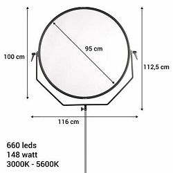 Falcon Eyes Sophiez SO-148TDX 230V Bi-Color LED Lamp panel rasvjeta za video snimanje