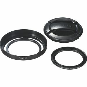Fuji LHF-X20 Lens Hood and Filter Kit, Black Fujifilm