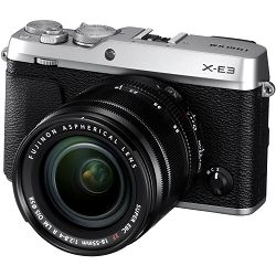 Fujifilm X-E3 + XF 18-55 EE KIT Silver srebreni Digitalni fotoaparat s objektivom XF18-55mm Mirrorless camera Fuji Finepix XE3