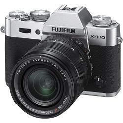 Fujifilm X-T10 18-55mm Silver srebreni Mirrorless Digital Camera Fuji with 18-55 Lens