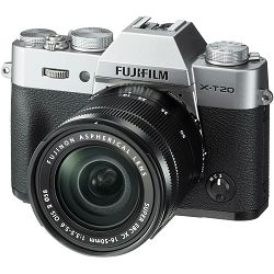 Fujifilm X-T20 + XC 16-50 f3.5-5.6 OIS II Silver srebreni digitalni mirrorless fotoaparat s objektivom 16-50mm Fuji