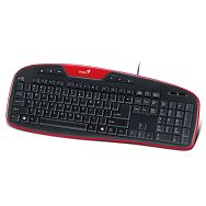 Genius KB-M205, tipkovnica, USB, HR, crvena