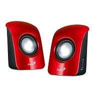 Genius zvučnici SP-U115, 1.5W, USB, crveni