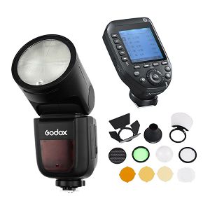 Godox V1 Round Head F TTL HSS bljeskalica X-PRO II Trigger Accessories Kit za Canon