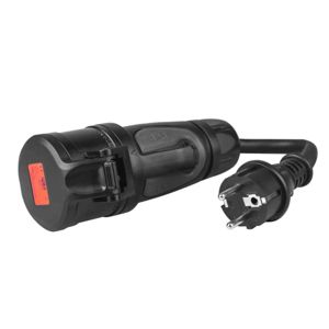 Green Cell adapter Red CEE 16A 400V 5P to 230V Schuko socket (EVAK01)