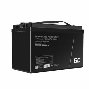 Green Cell AGM VRLA 12V 110Ah maintenance-free battery for boats, scooters, camper vans, wheelchairs, lawnmower (AGM58)