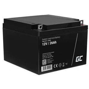 Green Cell AGM VRLA 12V 26Ah maintenance-free battery for mower, scooter, boat, wheelchair (AGM35)