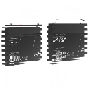 Green Cell AGM VRLA 6V 3.2Ah maintenance-free battery for the alarm system, cash register, toys (AGM14)