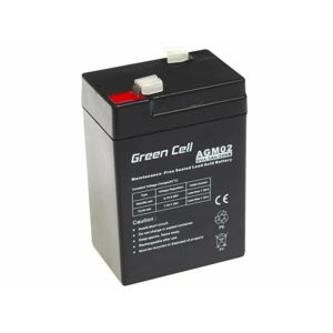 Green Cell AGM VRLA 6V 4.5Ah maintenance-free battery for the alarm system, cash register, toys (AGM02)
