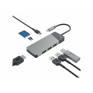 Green Cell HUB adapter GC Connect 7in1 (3xUSB-A 3.1 HDMI 4K 60Hz USB-C PD 85W) for Apple MacBook M1/M2, Lenovo X1, Asus ZenBook, Dell XPS (HUBGC01)