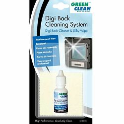 Green Clean Digi Back Cleaning Replacement 10x Silky Wipe 8x8cm krpica + 1x Digital Capture Back Cleaning Liquid 15ml tekućina za čišćenje senzora (SC-8050)