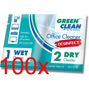 Green Clean Office Cleaner pre sauked wipes - 100 komada DESINFECT C-2100-100