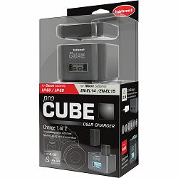 Hahnel ProCube Twin Charger for Canon & Nikon Li-Ion and AA Batteries 