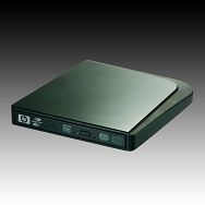 HEWLETT PACKARD External ODD DVD556S DVD±RW/DVD±R9/DVD-RAM, USB 2.0, LightScribe, Slimline, Dark Grey, Retail