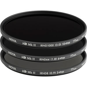 Hoya HD MkII IRND filter kit 52mm Neutral Density ND filter ND8, ND64, ND1000 (HO-IRNDKHD52II)