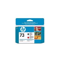 HP 73 Matte Black and Chromatic Red Printhead