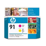 HP 91 Magenta and Yellow Printhead