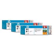 HP 91 Photo Black Ink Cartridge 3-pack, 775 ml