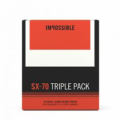 Impossible SX 70 Film Triple (2 x Color & 1 x B&W) (Special triple packs) (4597)