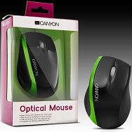 Input Devices - Mouse CANYON CNR-MSO01N (,Cable, Optical 800dpi,3 btn,USB), Black/Green