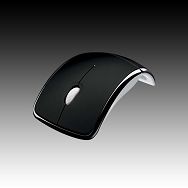 Input Devices - Mouse MICROSOFT Arc Mouse ( 2.4GHz, Laser,4 btn,Wireless,USB receiver) Black, Retail