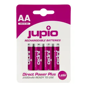 Jupio Direct Power Plus AA Ni-Mh 2500mAh punjive baterije Ready to use (JRB-AADPP)